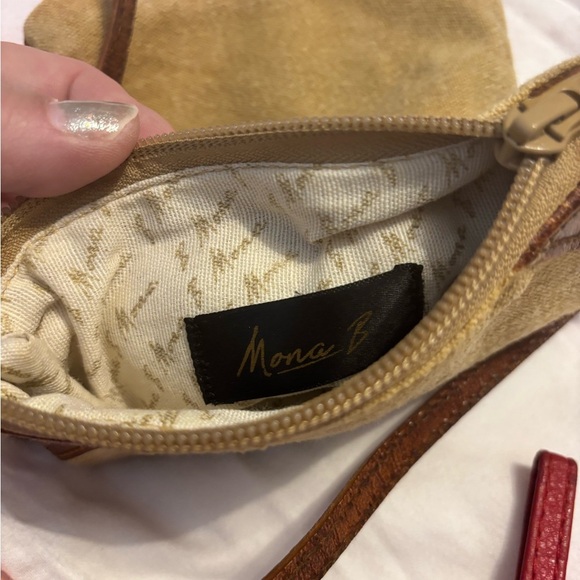 Mona B Tan and Brown Crossbody Bag - Picture 2 of 4